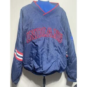 Vintage Cleveland Indians Pullover Windbreaker Jacket Pro player XXL